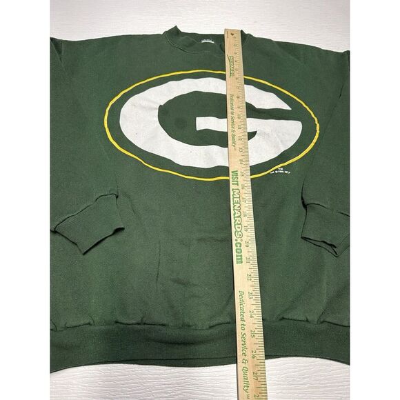 VTG Logo 7 Green Bay Packers Sweatshirt Mens XL NFL Football USA Made‎ Sweater - Picture 5 of 9